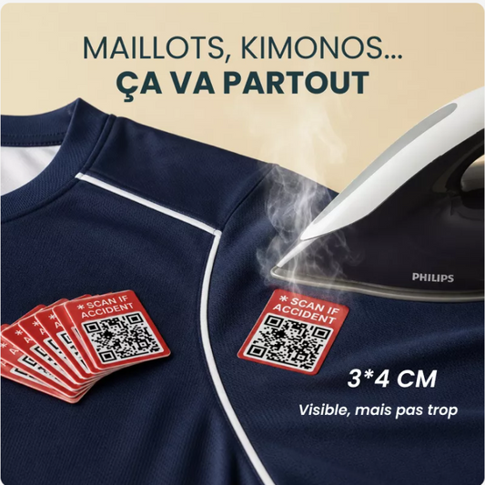 4 patchs à floquer