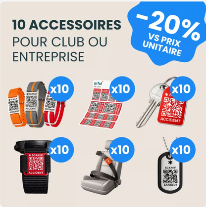 Lot de 10 accessoires