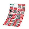 Planche de 10 stickers QR
